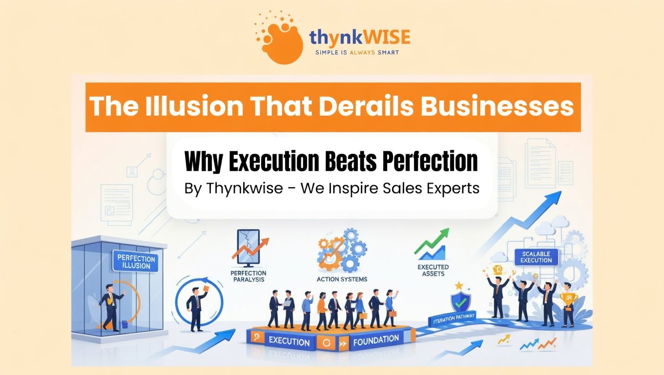 The Illusion That Derails Businesses: Why Execution Beats Perfection By thynkWISE – We Inspire Sales Experts